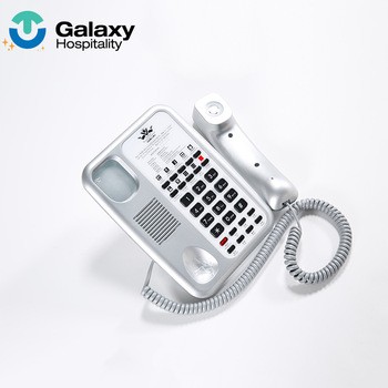 Customized Logo Hotel Sip Ip Phone System Desk Land Line Telephone For Hotel Room Bathroom Phone